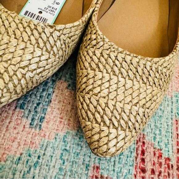 💚 Lucky Brand | Avelly Macrame Wicker flats - Picture 2 of 4